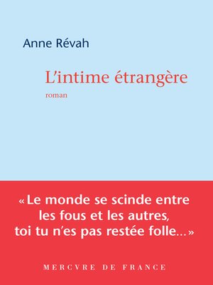 cover image of L'intime étrangère
